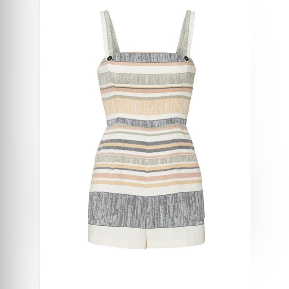 Slate & Willow - Annie Romper multistriped jacquard romper - Picture 2 of 4